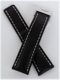 Breitling leather deployant strap