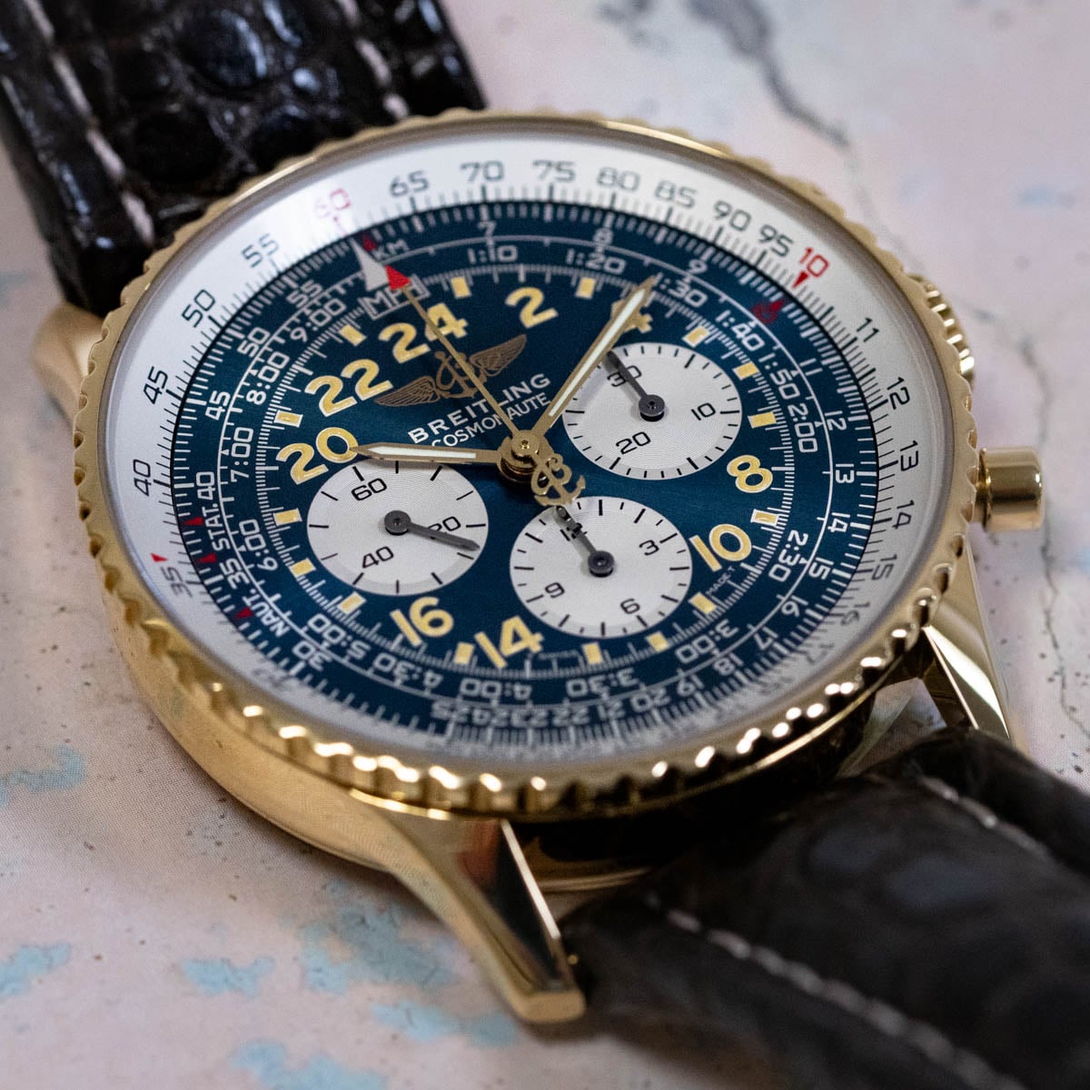 Breitling - Cosmonaute : K1202012I : SOLD OUT : blue / silver dial