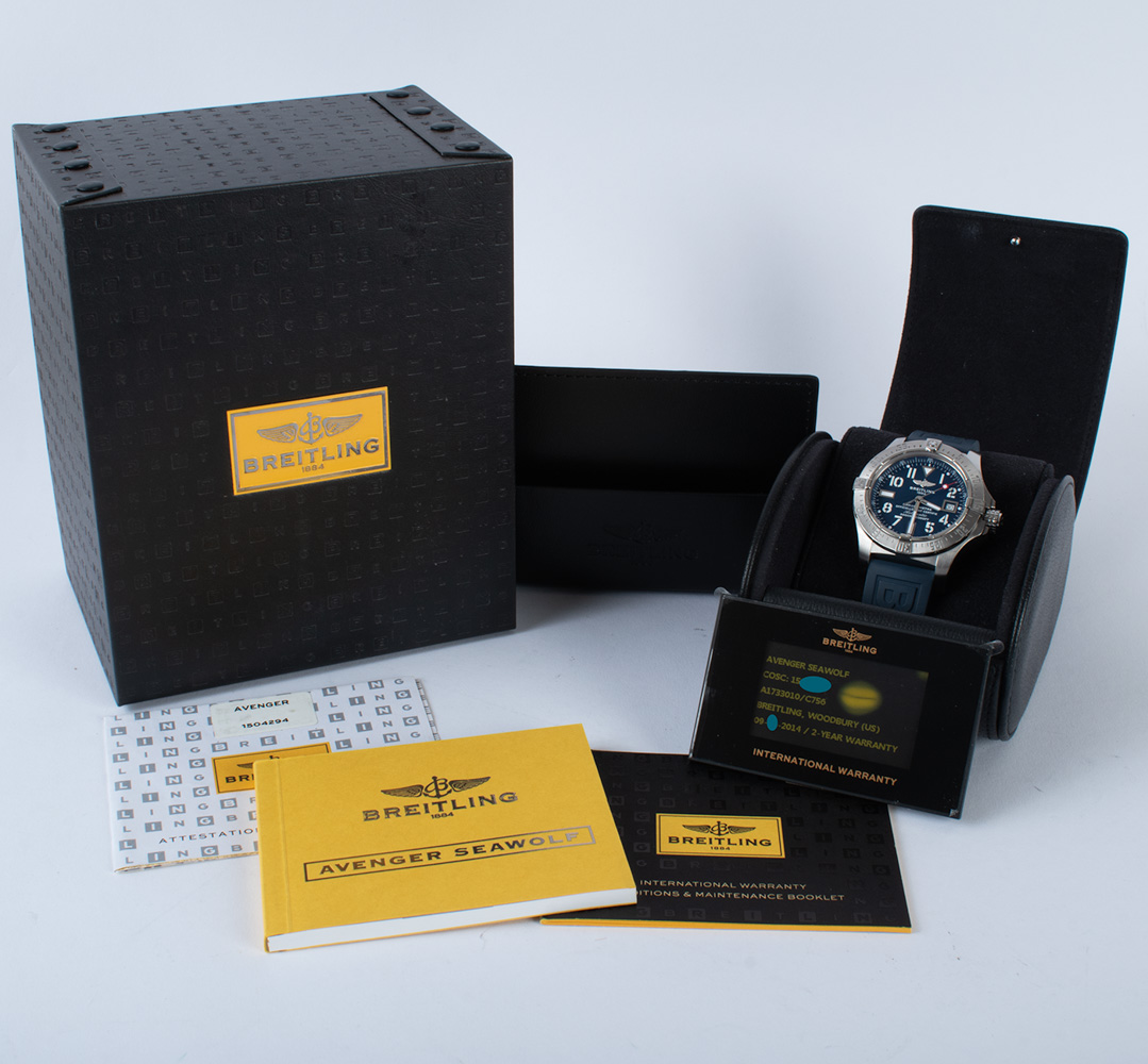 Breitling Avenger Seawolf A1733010/C756 - 2014 Blue Dial, Steel