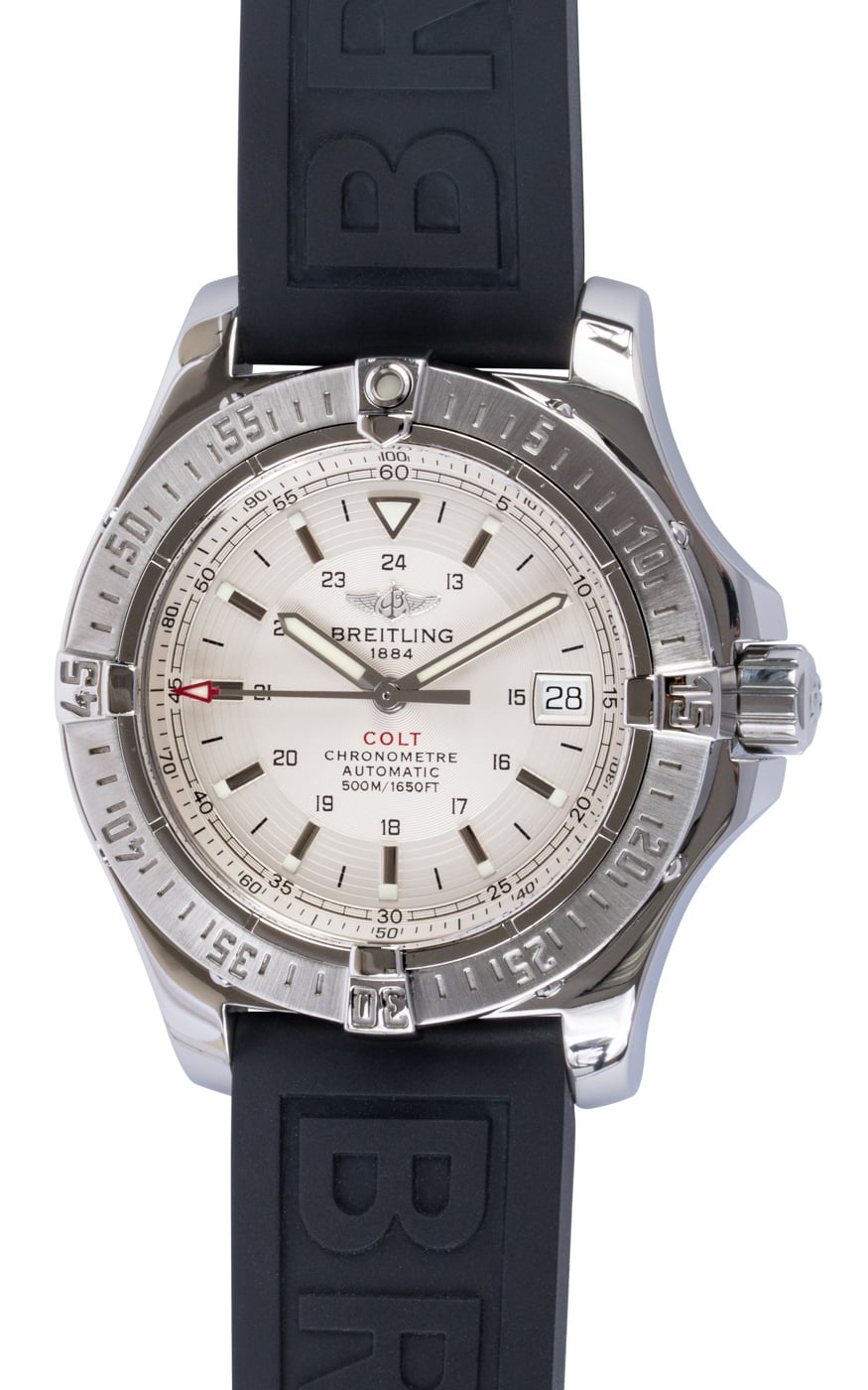 Breitling Colt II Auto A17380 - Silver Dial, Steel, 41mm | Bernard