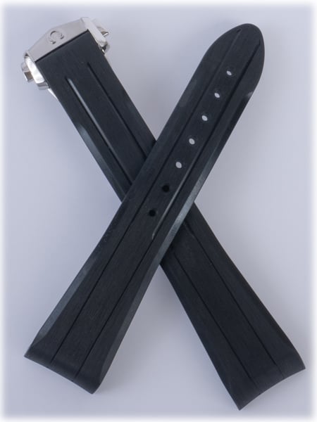 Omega - Rubber 'Moon' Deployant Strap