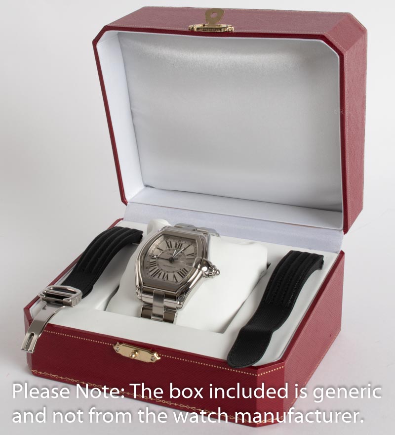 Cartier - Roadster GMT XL : W62032X6 : SOLD OUT : fancy silver