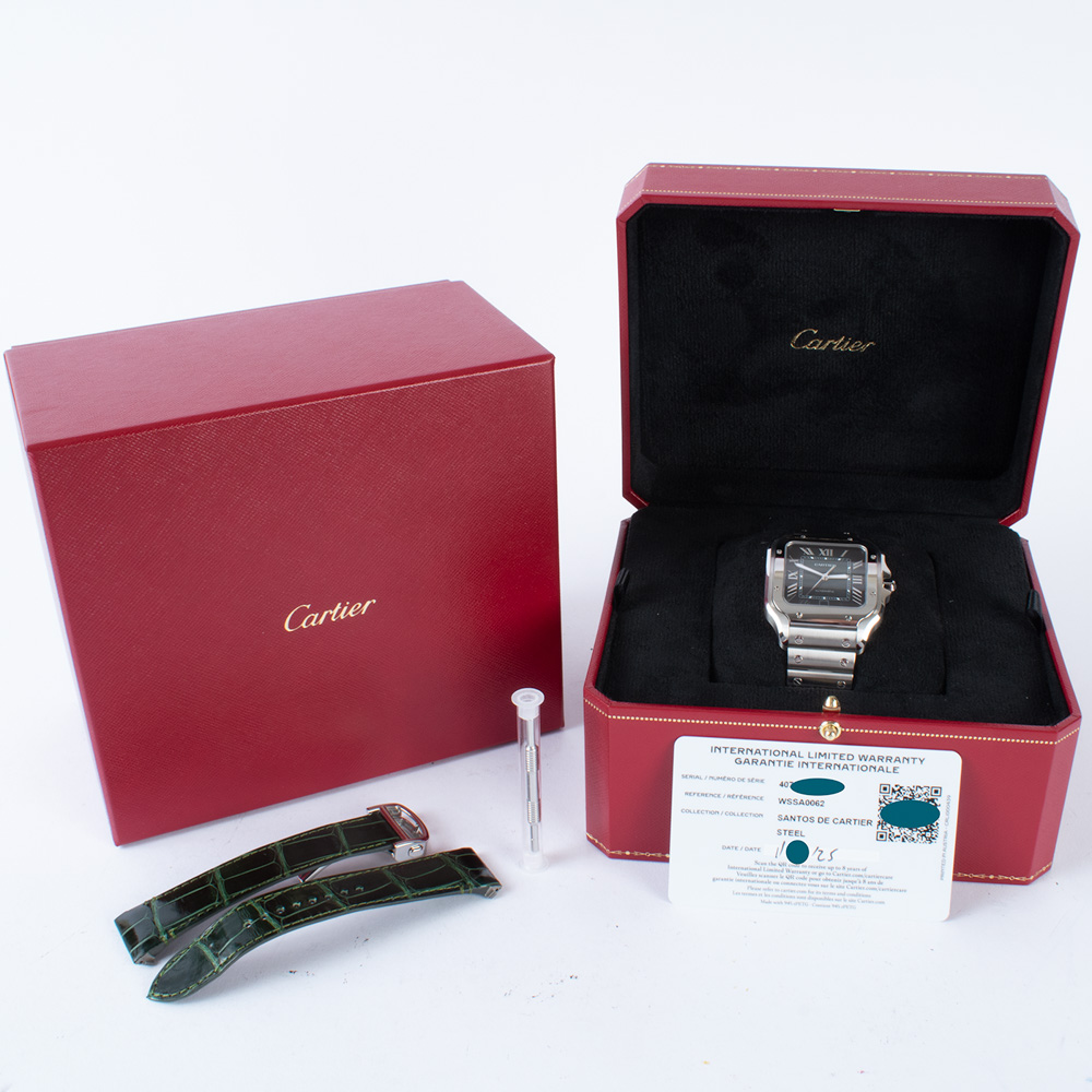 Cartier Santos De Cartier Large WSSA0062 - 2025 Graduated Green