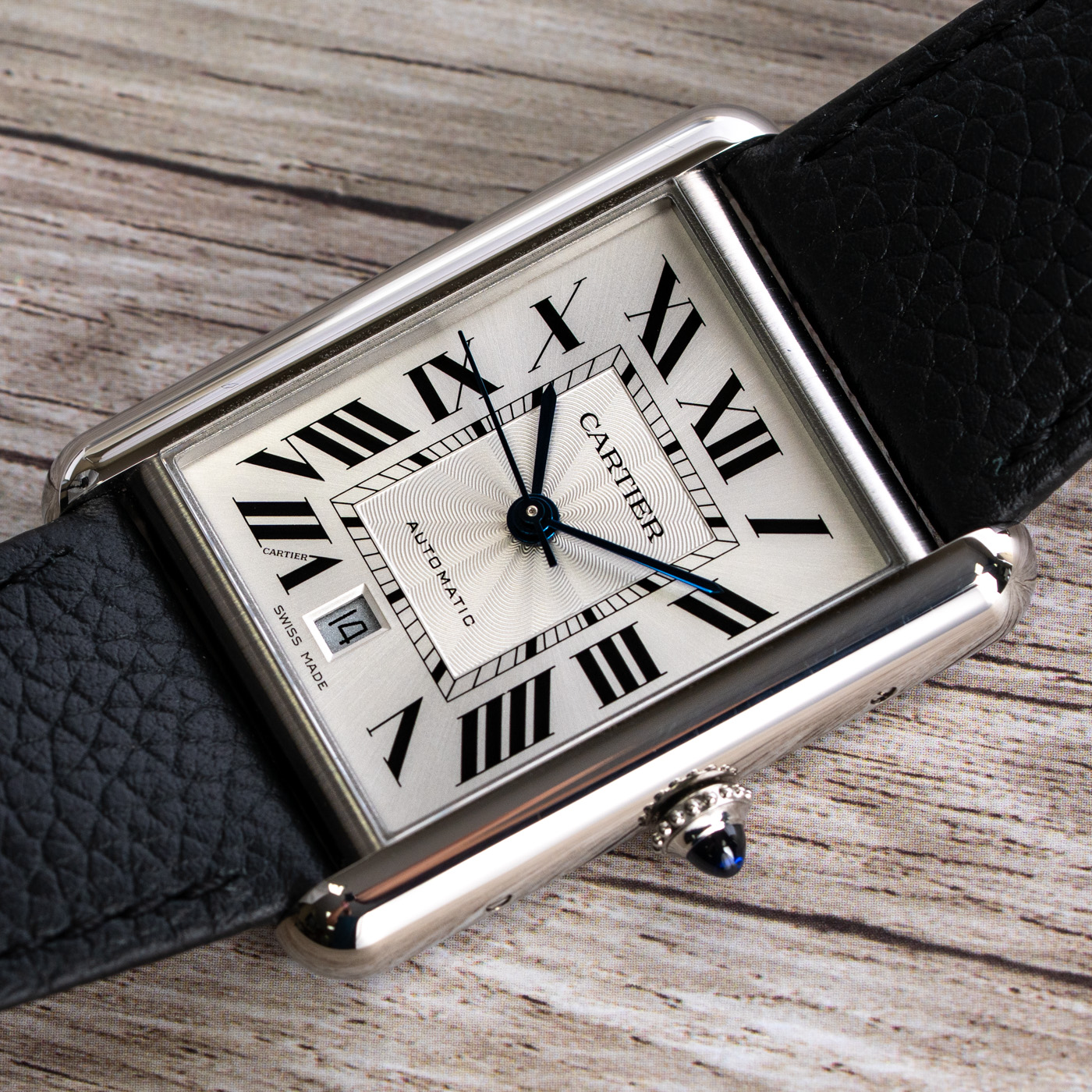 Cartier Tank Must XL WSTA0040 - 2023 Silvered Flinqué Dial, Steel
