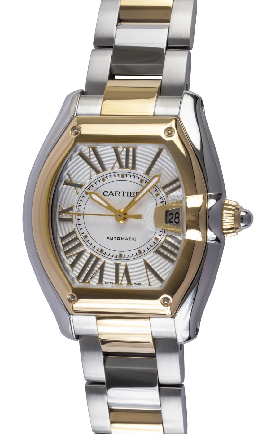 Cartier Roadster W2RD0010 - 2026 Silver Dial, 18k Gold & Steel