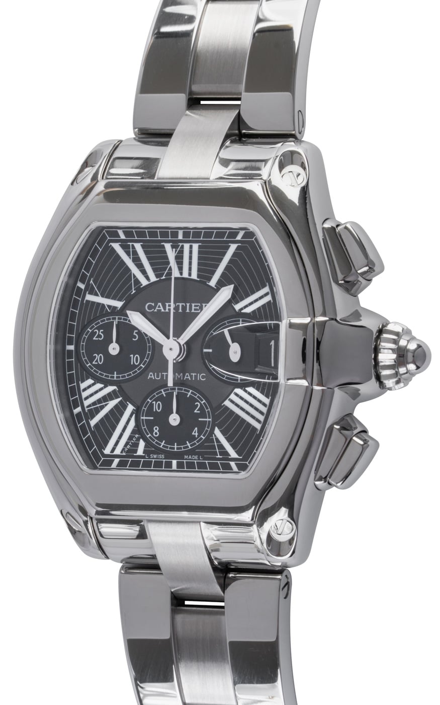 Cartier Roadster Chronograph W62020X6 - 2026 Black Dial, Steel