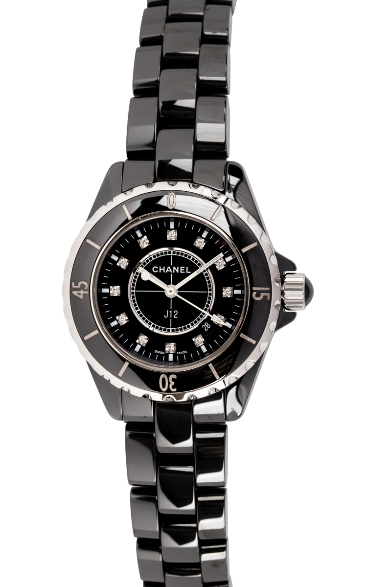 Chanel - J12 Unisex 33mm : H1625 : SOLD OUT : black dial on Black