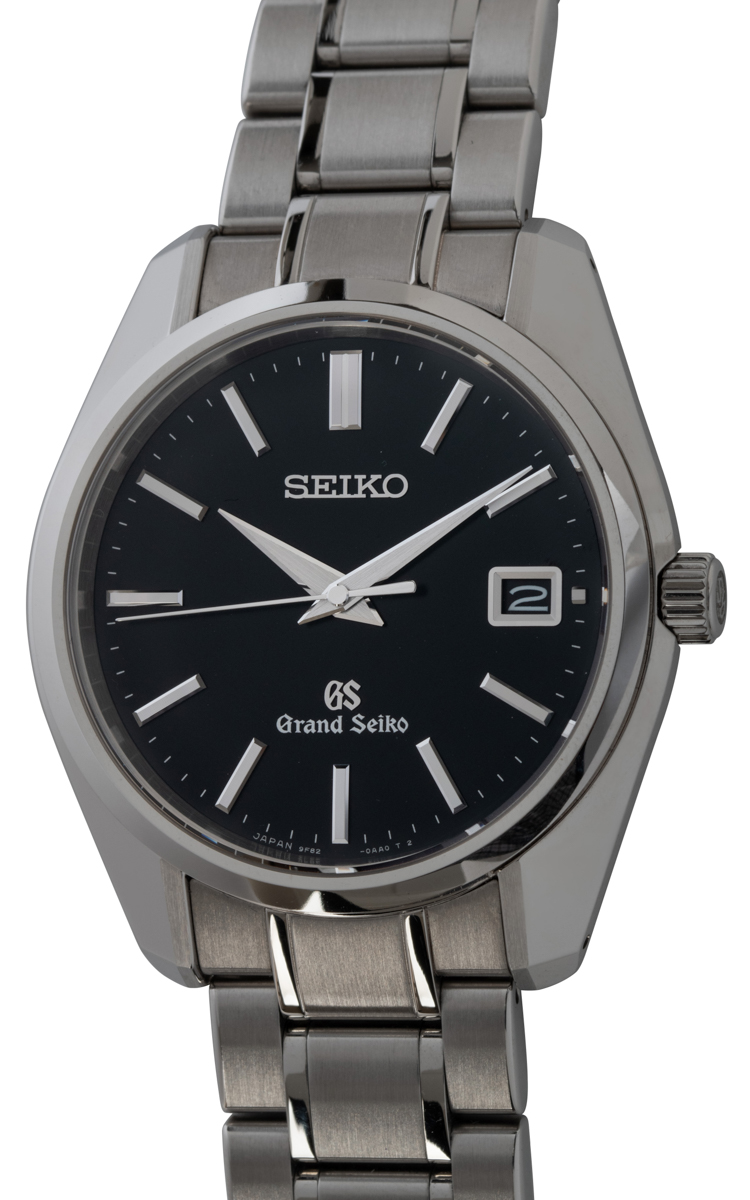 Grand Seiko - Quartz SBGV007 : SBGV007 : SOLD OUT : black dial on Stainless  Steel Bracelet