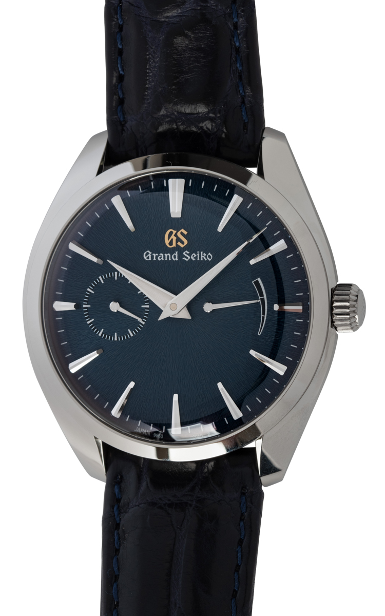 Grand Seiko - Elegance : SBGK005 : SOLD OUT : Mt. Iwate blue dial on blue  crocodile strap