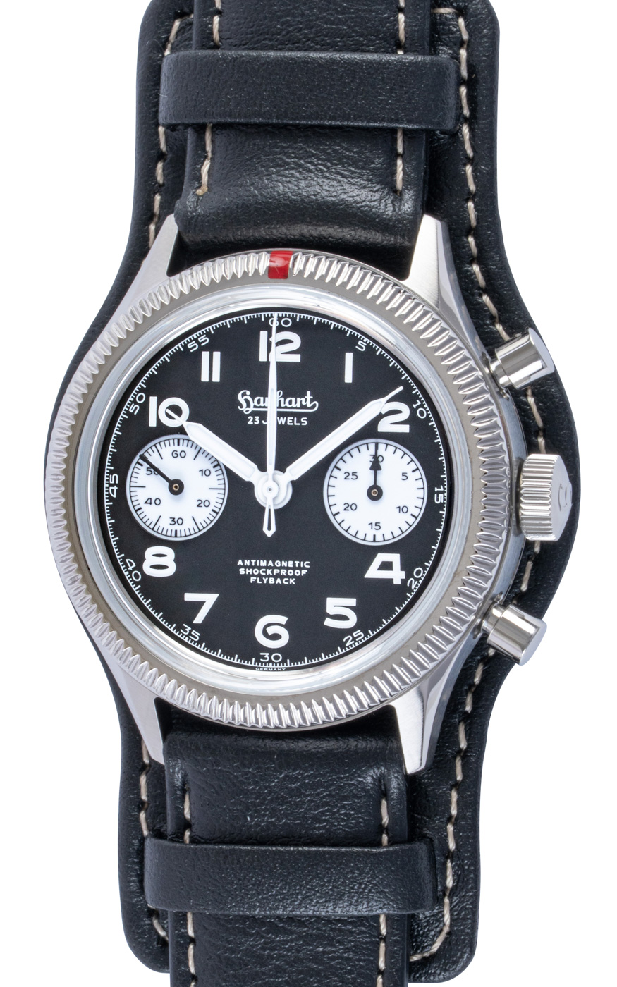 Hanhart 417 ES 1954 Reverse Panda Flyback : H701.211-7010