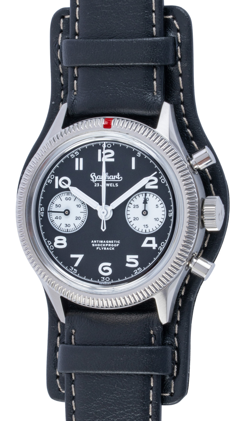 Hanhart 417 ES 1954 Reverse Panda Flyback : H701.211-7010