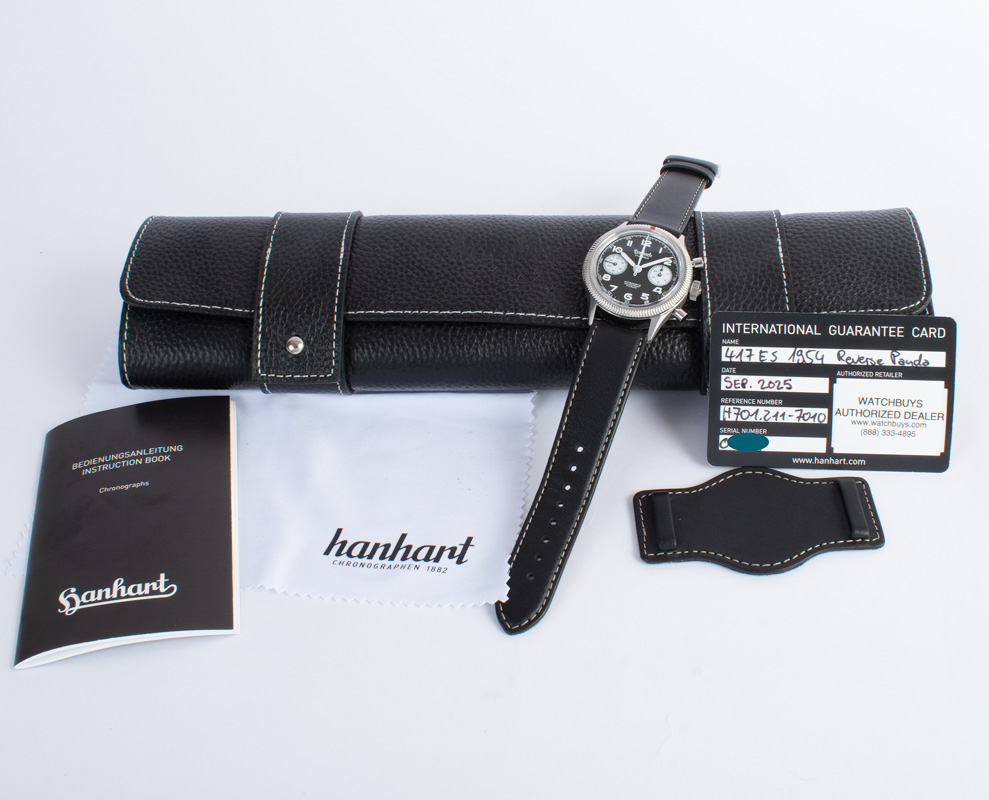 Hanhart 417 ES 1954 Reverse Panda Flyback : H701.211-7010