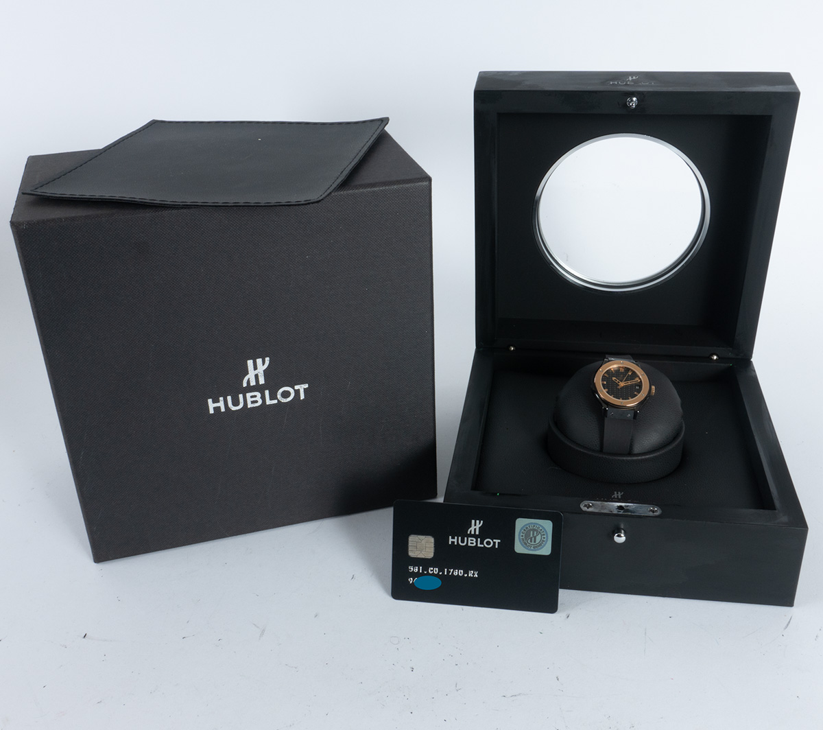 D*i様 Hublot ICCロゴ入りボックスと袋 Hublot - Ladies Classic Fusion 33mm : 581.CO.1780.RX : SOLD OUT