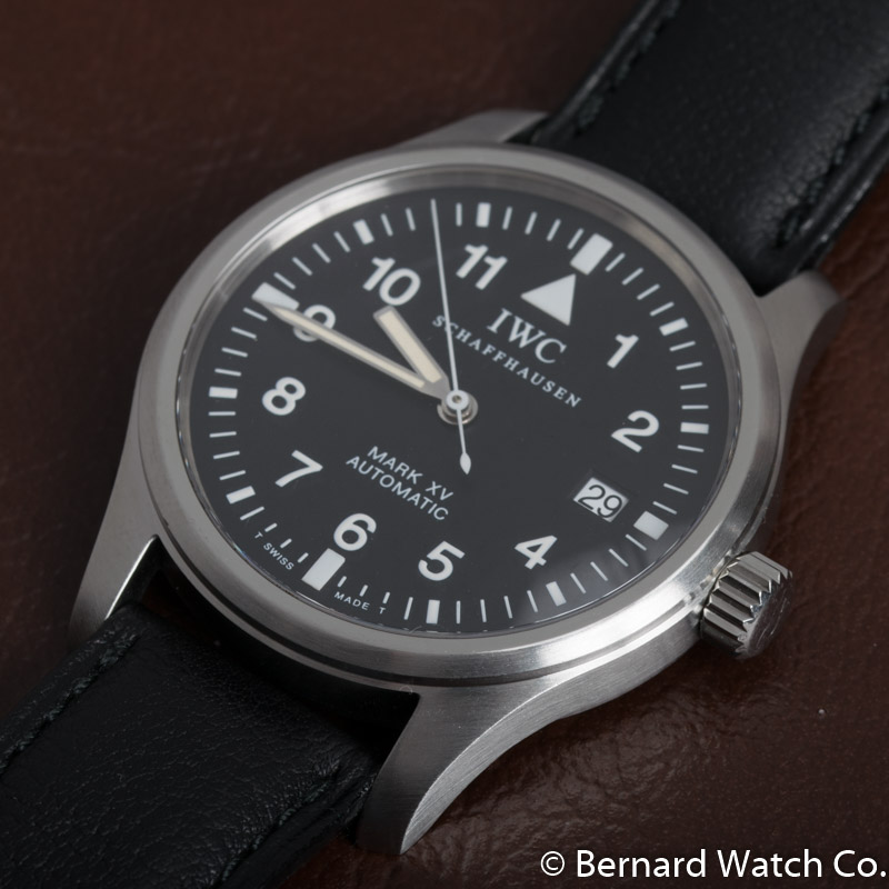 IWC - Mark XV : IW325301 : SOLD OUT : black dial on black leather