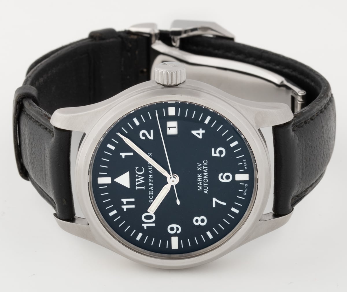 IWC - Mark XV : IW325301 : SOLD OUT : black dial on black leather