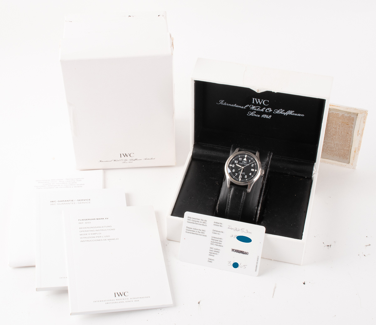 IWC - Mark XV : IW325301 : SOLD OUT : black dial on black leather
