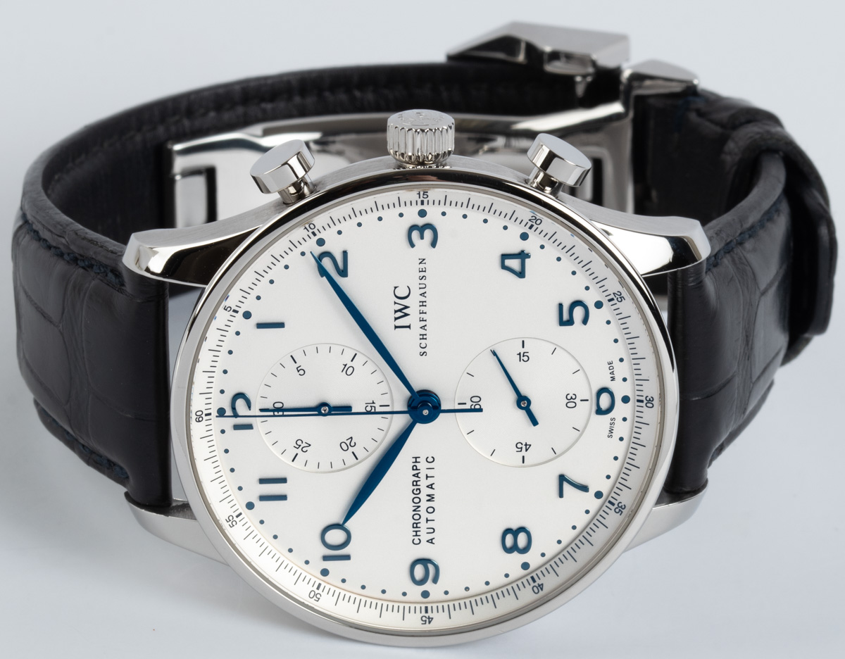 IWC - Portugieser Chronograph : IW371446 : SOLD OUT : silver dial 
