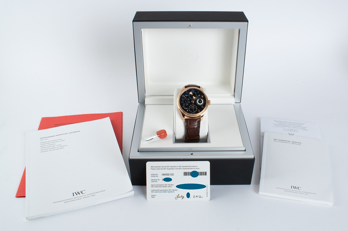 IWC Portuguese Perpetual Calendar IW502122 - SOLD OUT - 2012 Black