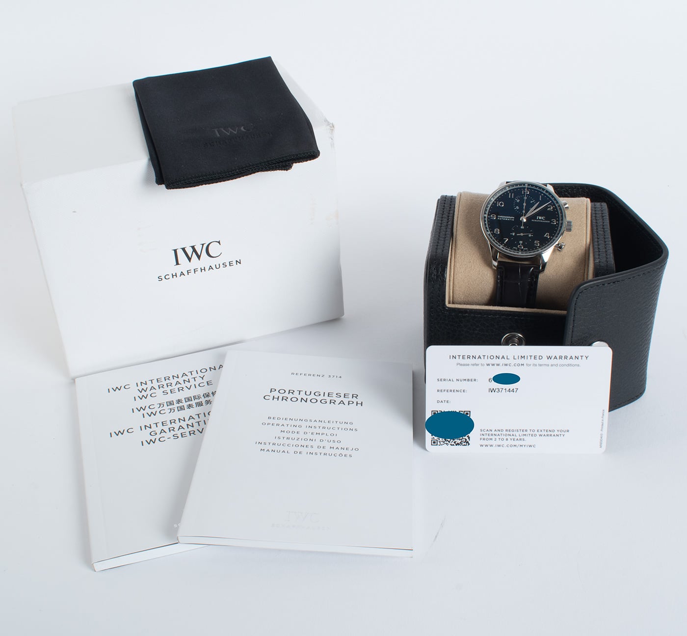 IWC Portugieser Chronograph IW371447 - Black Dial, Steel, 41mm