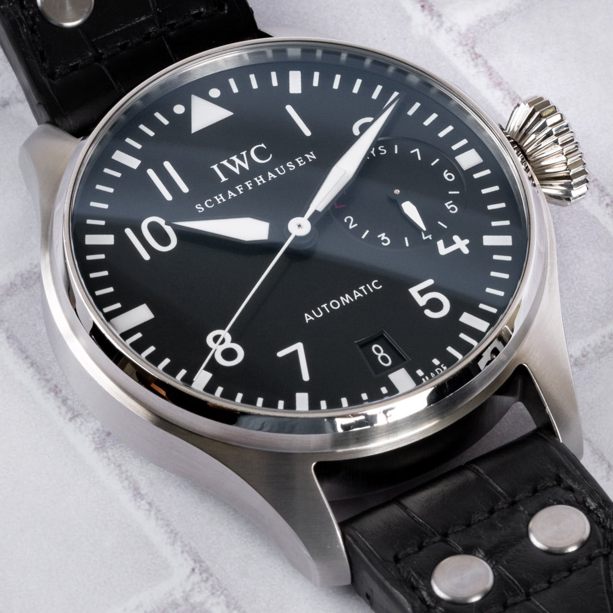 IWC - Big Pilot 7-Day : IW500901 : SOLD OUT : black dial on black