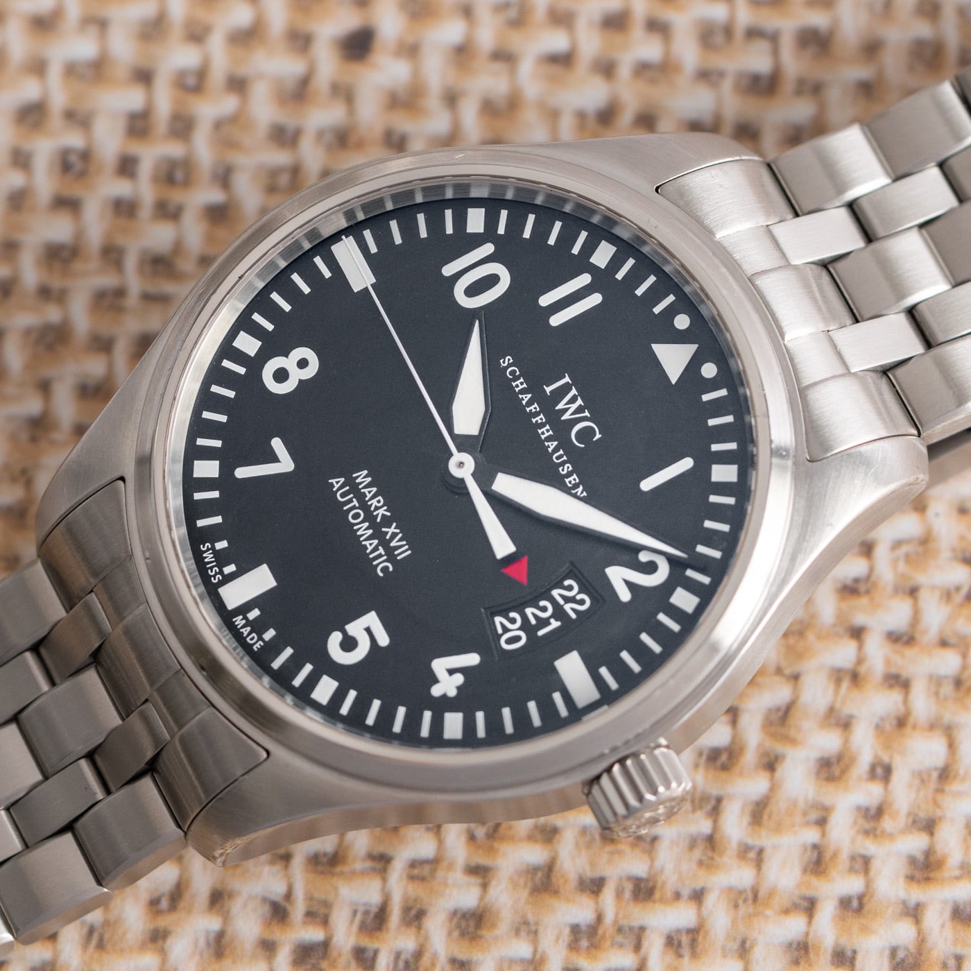 IWC マークXVII IW326504 IWC Mark XVII IW326504 - 2014 Black Dial, Steel, 41mm, Full Set