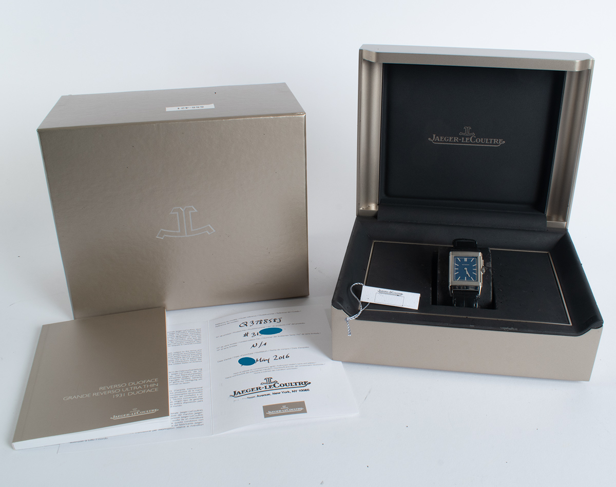 Jaeger-LeCoultre Reverso Ultra Thin Duoface Blue Boutique Edition