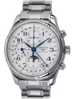 時計 LANLAN Longines Master Collection Worldtime Silver L2.631.4.70