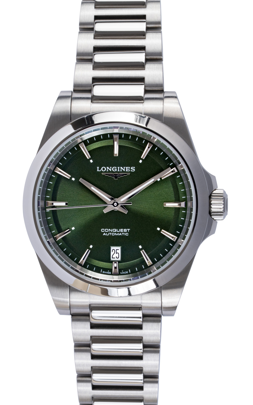 Longines Conquest 38 L3.720.4.02.6 - 2025 Green Dial, Steel, Full