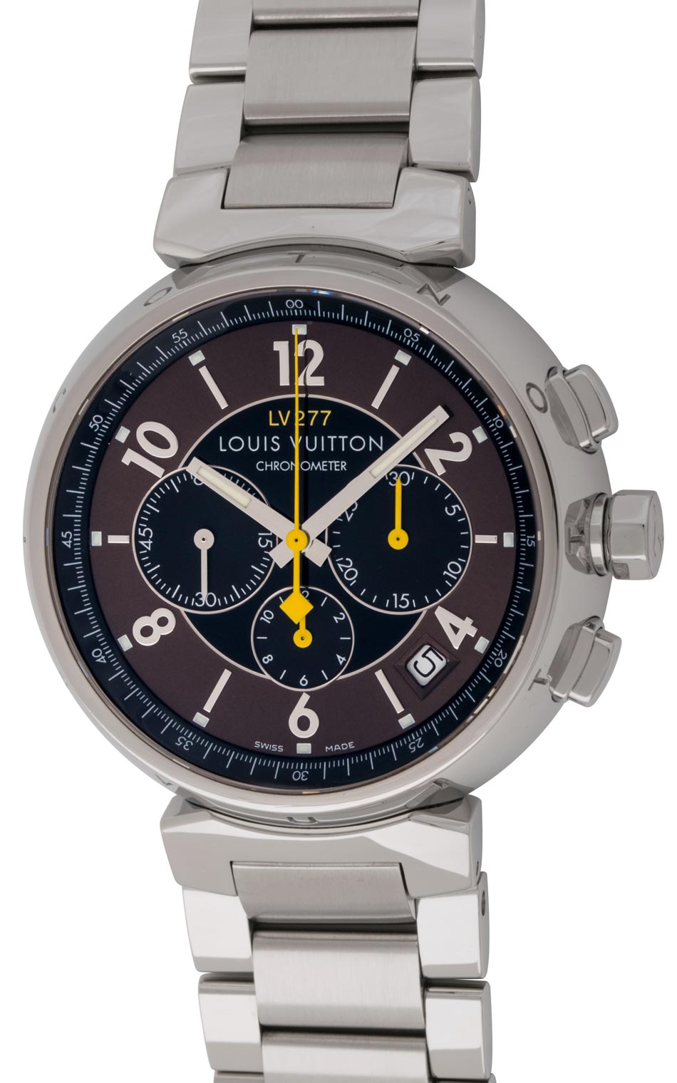 Louis Vuitton Tambour Automatic Chronograph Watch LV277 at 1stDibs