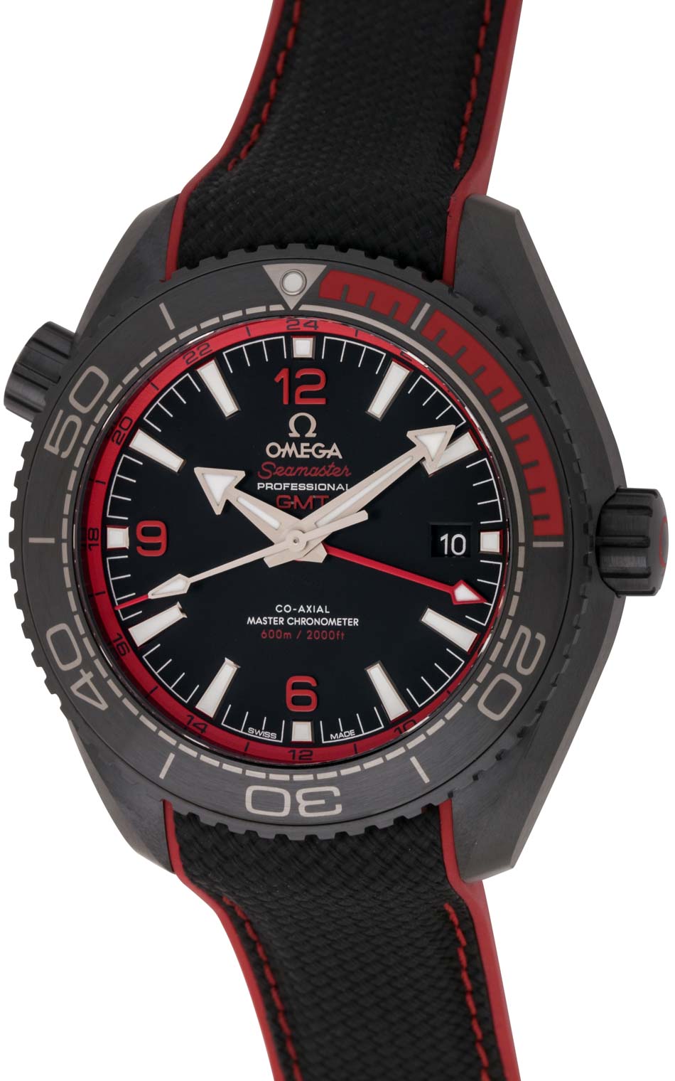 Omega - Seamaster Planet Ocean GMT 'Deep Black' Red