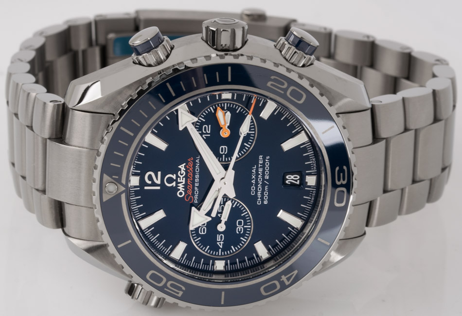 Front of Omega - Seamaster Planet Ocean Chronograph