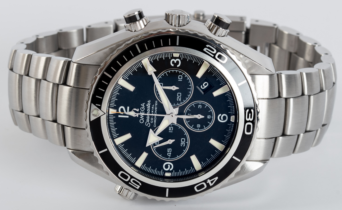 Front of Omega - Seamaster Planet Ocean Chronograph