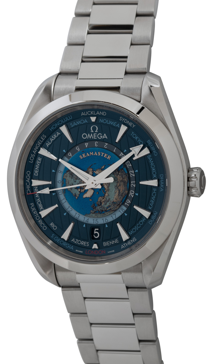Omega Aqua Terra Worldtimer 43MM : 220.10.43.22.03.001 Used Watch For Sale