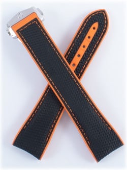 Omega Rubber Deployant Strap for Planet Ocean