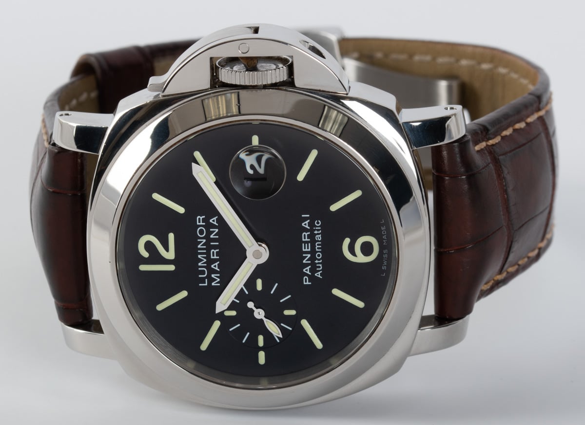 Panerai - Luminor Marina : PAM 104 : SOLD OUT : black dial on dark