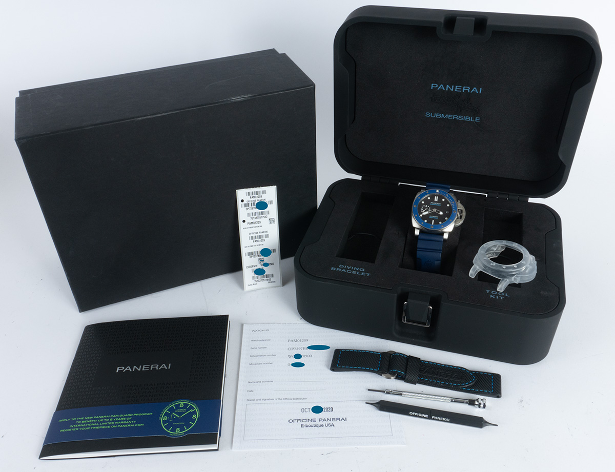 Panerai - Submersible Azzurro 42 : PAM 1209 : SOLD OUT : black
