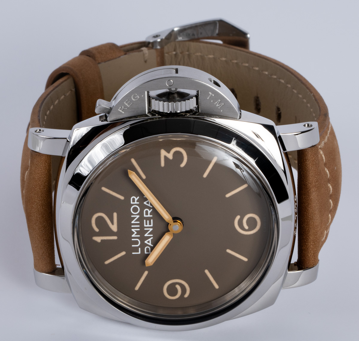 Camille Fournet PANERAI 44㎜ Dバックル用 茶系 Panerai Luminor 1950 3 Days PAM00663 - SOLD OUT - 2016 Mocha Brown