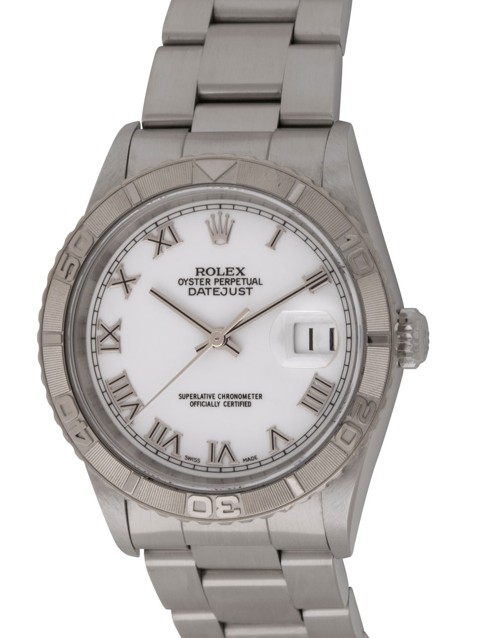 backup fred Ny ankomst Rolex - Datejust Turn-O-Graph 'Thunderbird' : 16264 : SOLD OUT : white dial