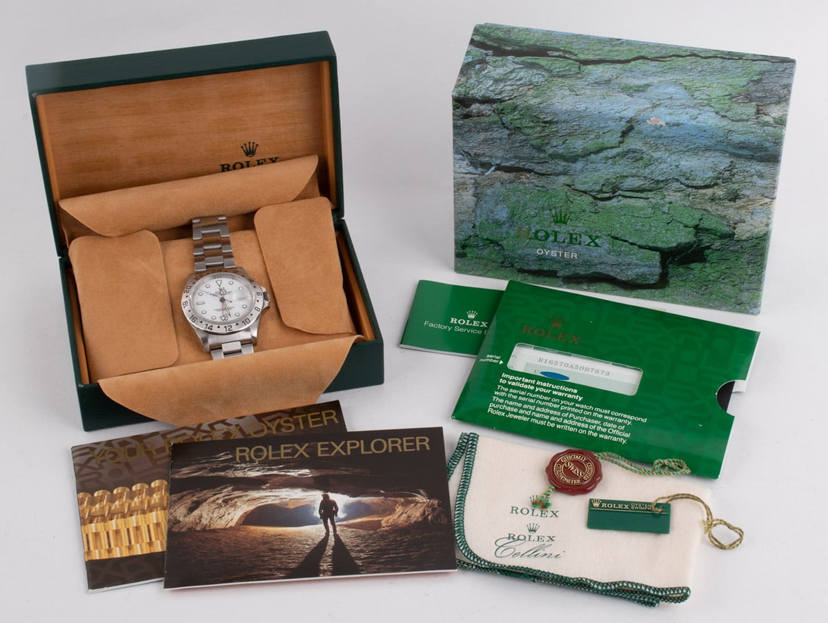 Rolex Explorer II 16570 - SOLD OUT - 1998 White Dial, Steel, 40mm