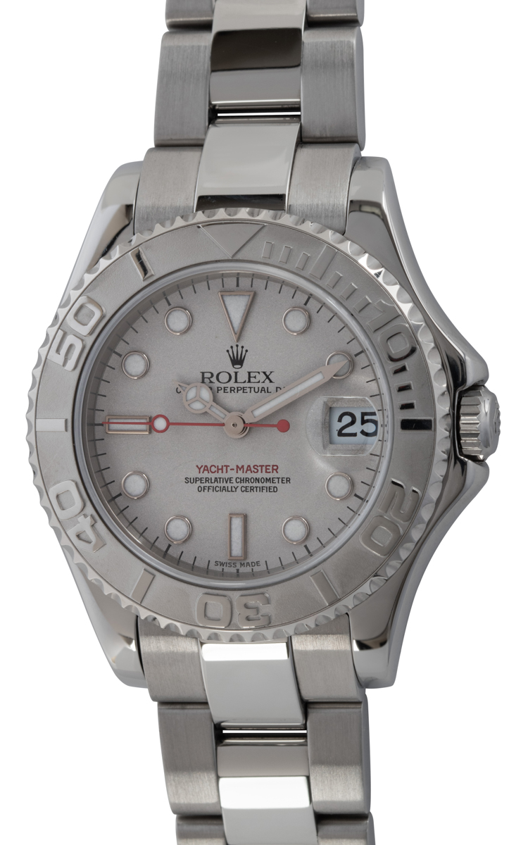 Rolex Yacht-Master, Dial Platinum, Size 35mm, 168622