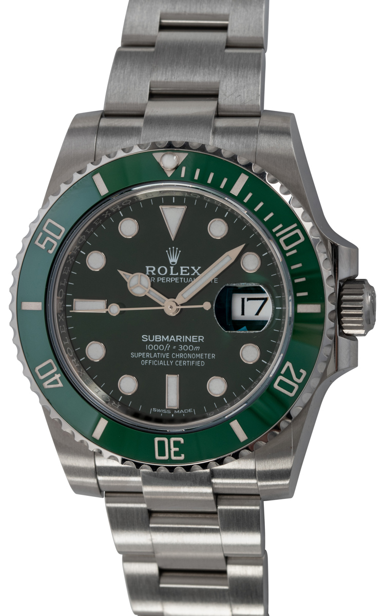 Rolex Submariner Date Hulk 40mm 116610LV Green Dial for $16,225