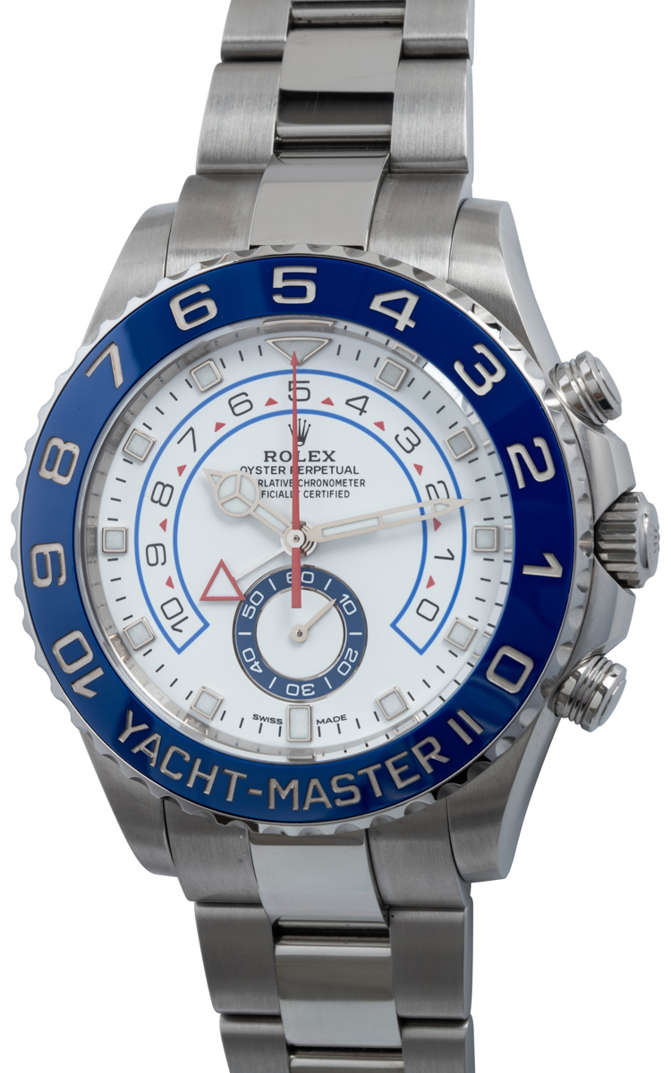 Rolex Yacht-Master II 116680 with White Dial