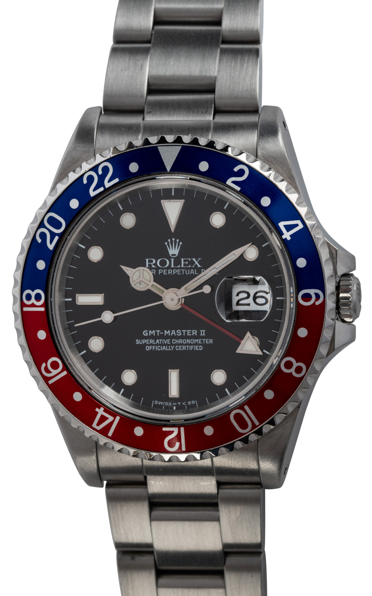 Rolex GMT Master II 16710 SOLD OUT black dial on Oyster bracelet