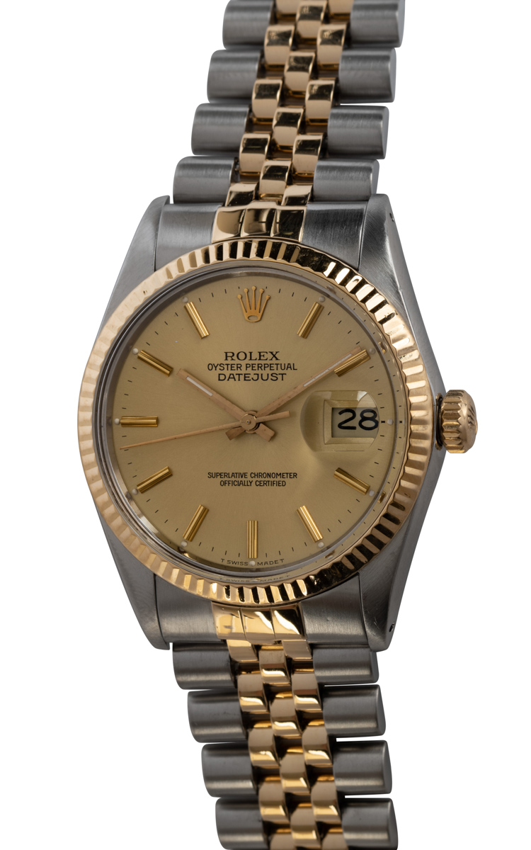 Cagau  Rolex Datejust 36 - Oystersteel & Gold - Slate Dial, Jubilee