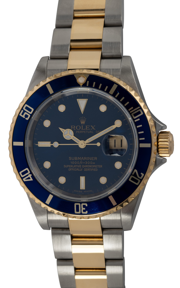Rolex Submariner Date : 16613 Z serial : blue : Used Sale