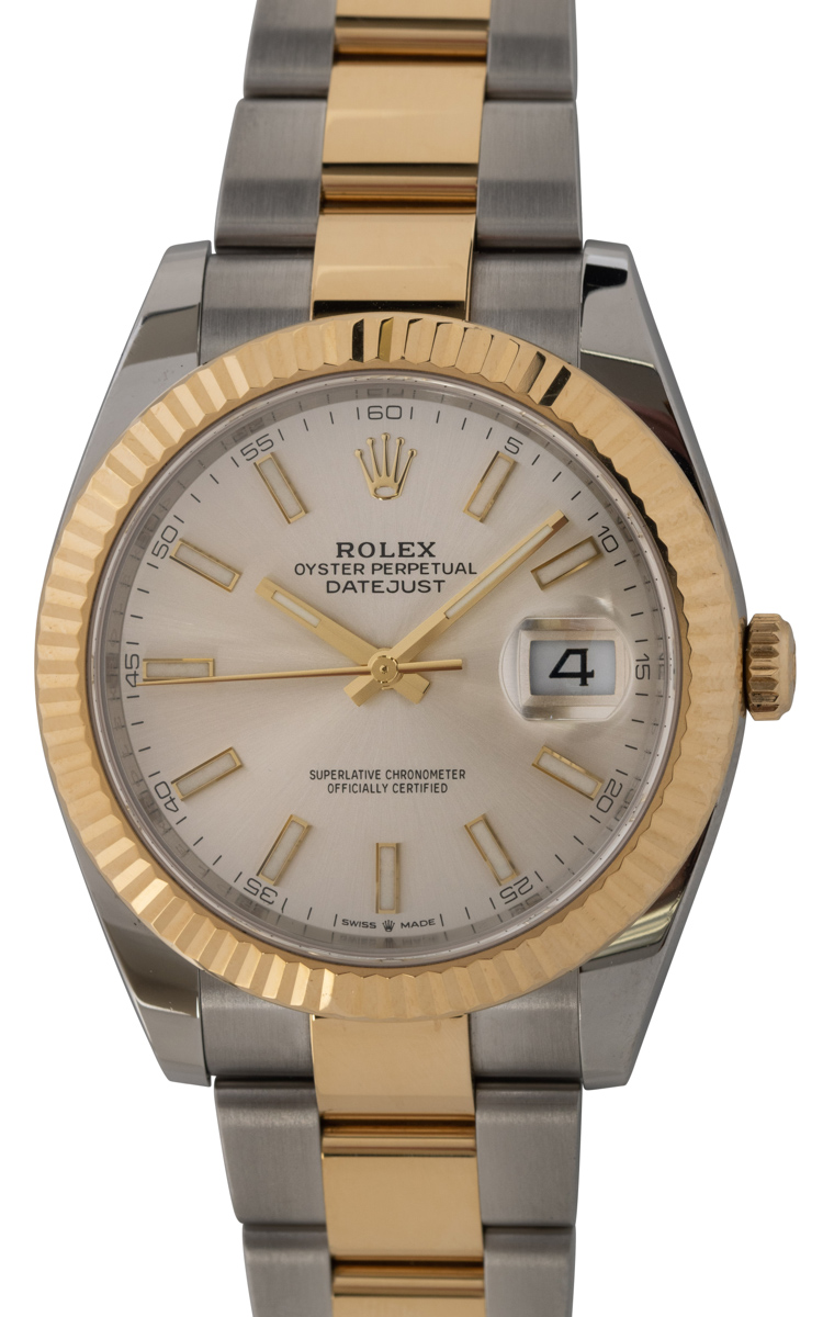 Rolex Datejust 41 : 126333 silver dial on Oyster Bracelet