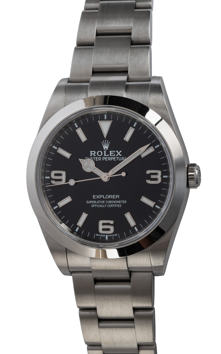 forgænger overse Snuble Rolex Explorer 39MM 'Full Lume' : 214270 ca. 2021 : Used Watch For Sale