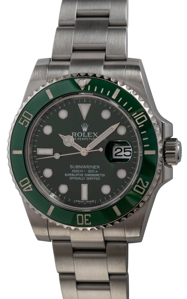 Rolex Ceramic Hulk Submariner Date Stainless Steel Watch Ref