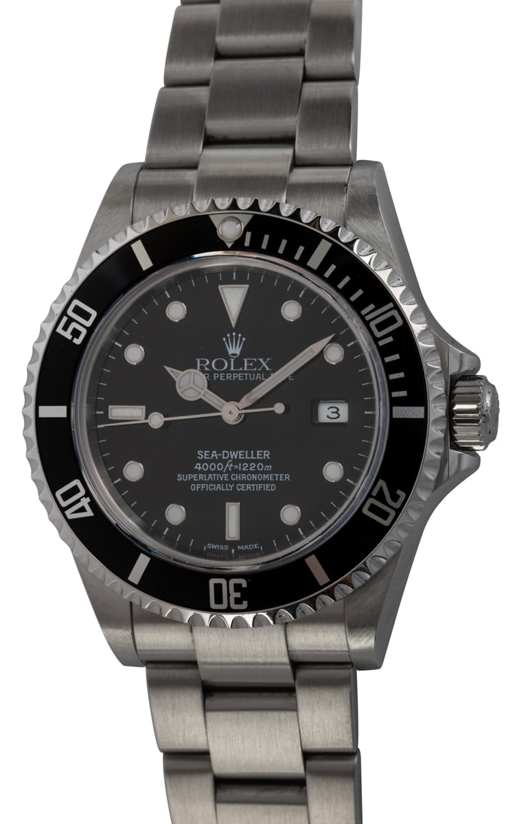 Rolex Sea Dweller 4000 16600 SOLD OUT black dial on Heavy Oyster bracelet SEL