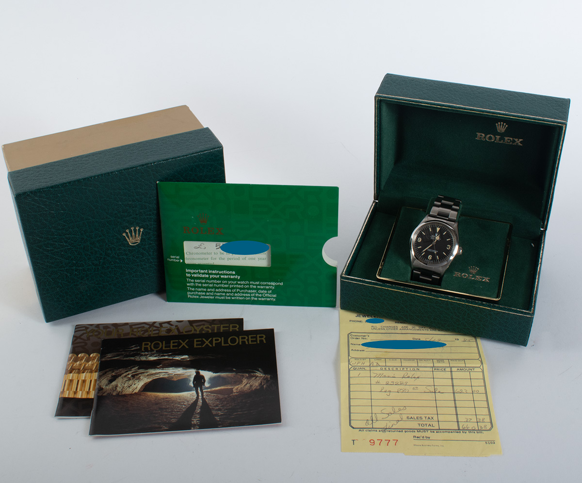Rolex Explorer 1016 - SOLD OUT - 1985 Black Dial, Steel, 36mm